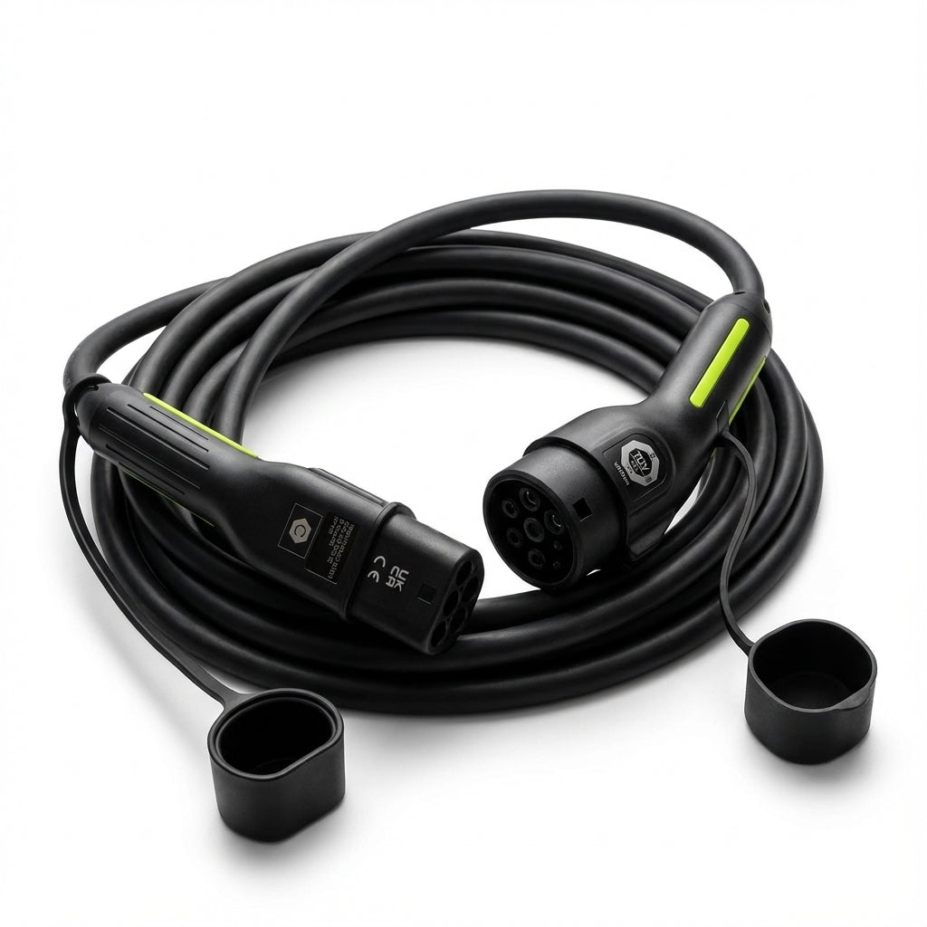 Type 2 Ladekabel 7,5 meter – 32A 3-fase | 22 kW elbil-lader