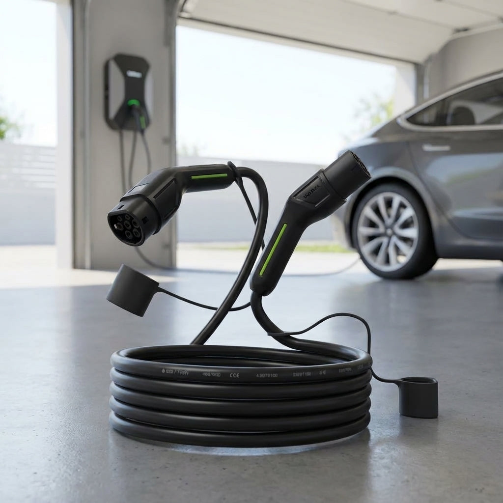 Type 2 Ladekabel 7,5 meter – 32A 3-fase | 22 kW elbil-lader